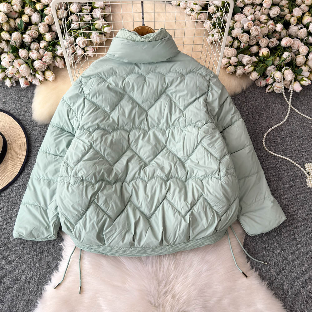 Stand Collar Short Padded Jacket