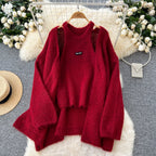 Cardigan&Halter Camisole Soft Knitted 2Pcs