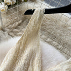 Niche Ruffle Fringed Slip Dress