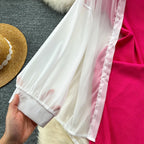 Bodycon Dress&Chiffon Cardigan 2Pcs