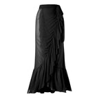 One-piece Belly-Shading Backless Swimsuit Chiffon Skirt