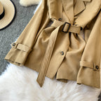 Casual Double-breasted Trench Coat