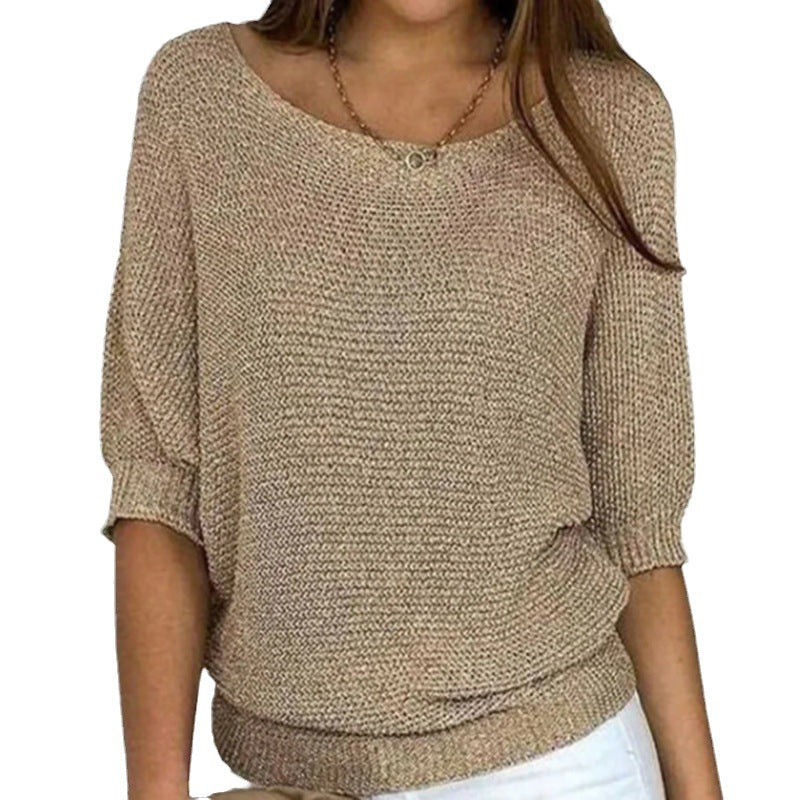 Naomi | Textured Knit Batwing Sweater