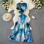 Chiffon T-shirt & Wide-leg Trousers 2Pcs
