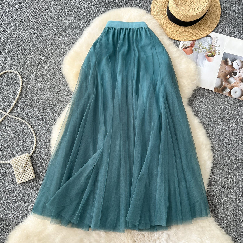 Fairy A-line Puffy Mesh Skirt
