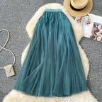 Fairy A-line Puffy Mesh Skirt