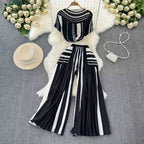 Chiffon T-shirt & Wide-leg Trousers 2Pcs
