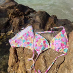 Triangle Packet Three-Point Strappy Bikini