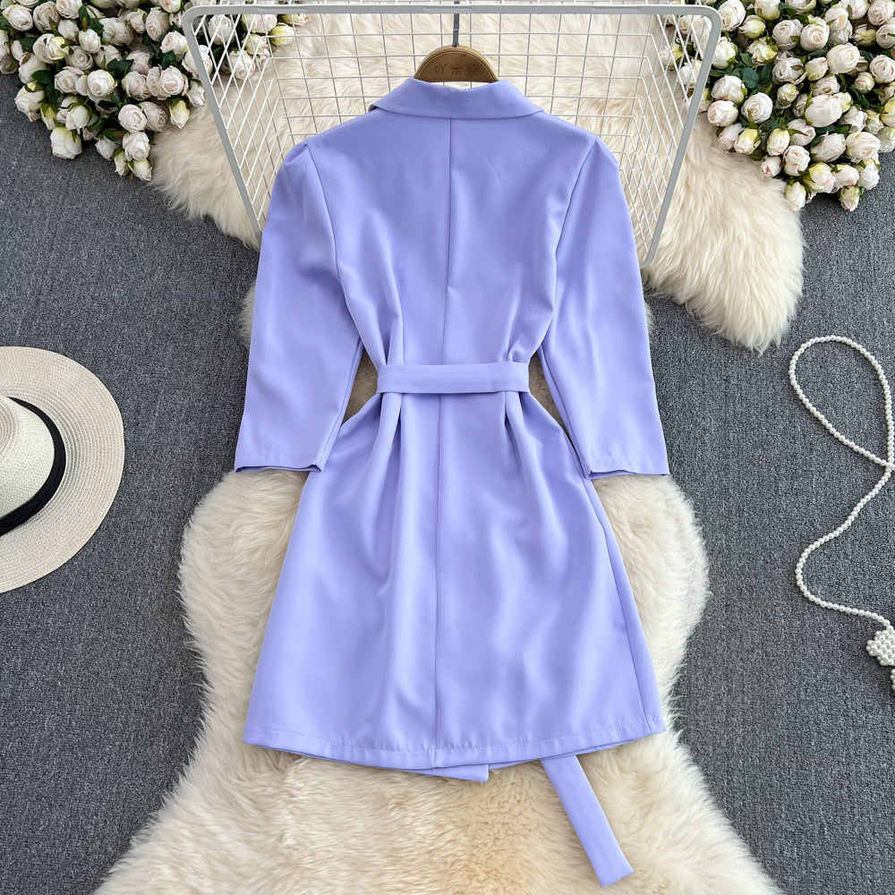 Vintage Bright Color Suit Dress