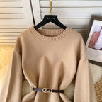 Vintage Furry Cuff Patchwork Sweater