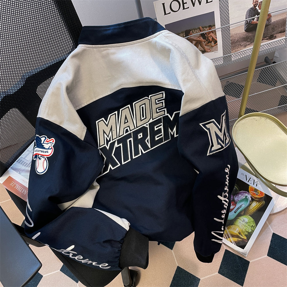 Chic Letter Printed Motocycle Jacket