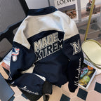 Chic Letter Printed Motocycle Jacket