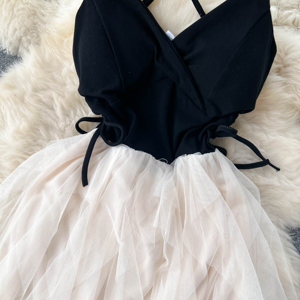 Fairy Color Blocking Cake Dress