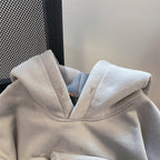 Oversize 3D Monogrammed Hooded Sweatshirt