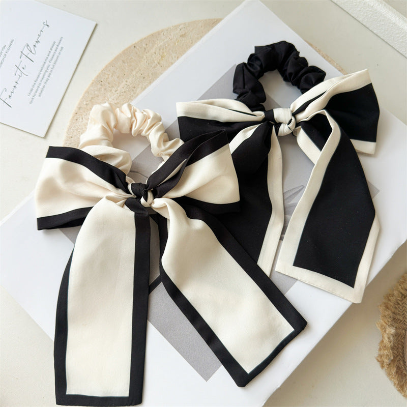 Summer Black And White Bow Hair Band