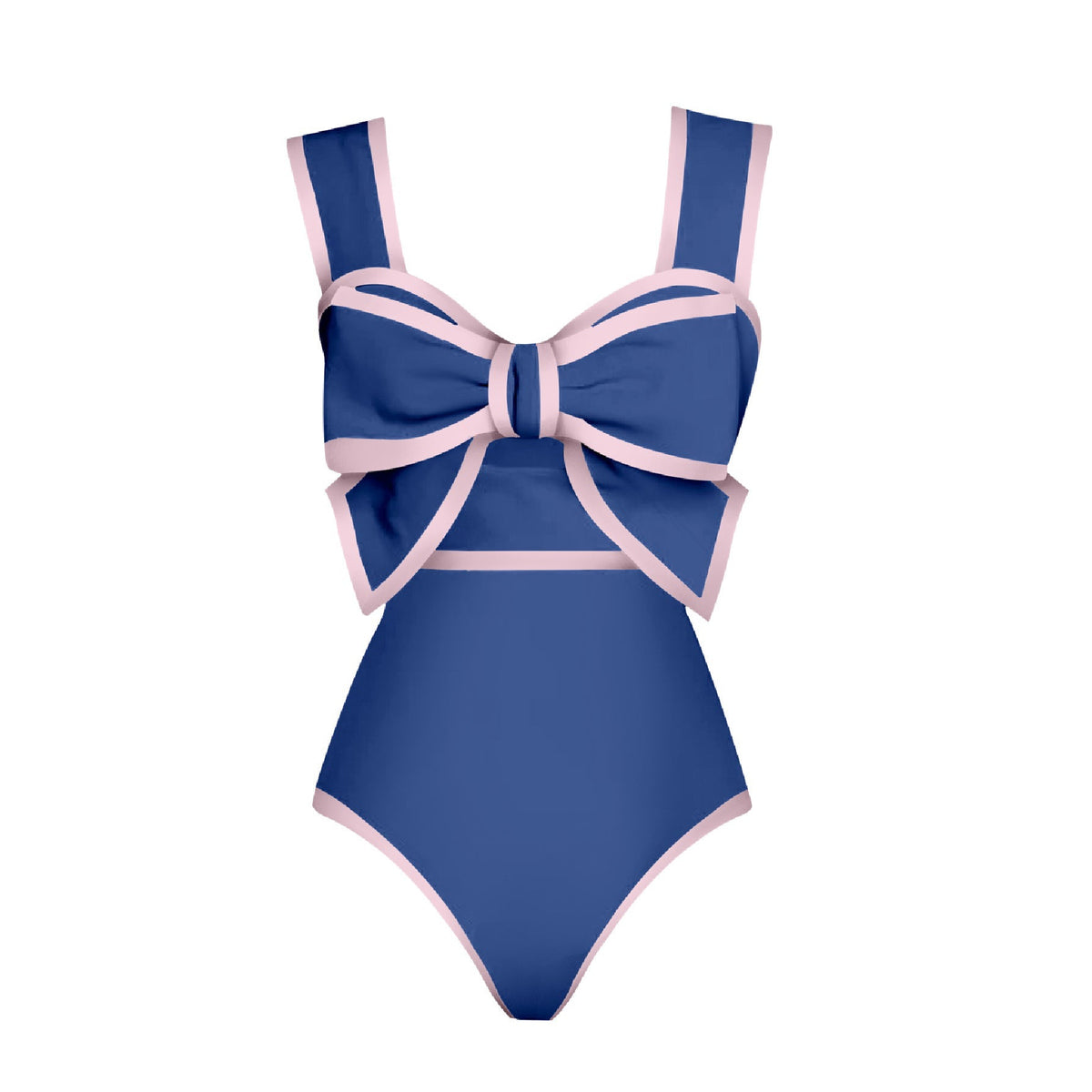 Bowtie&Dots Chiffon Beach Skirt Set Swimsuit