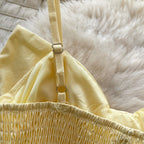 Chic Large Bow Elastic Slip Dress