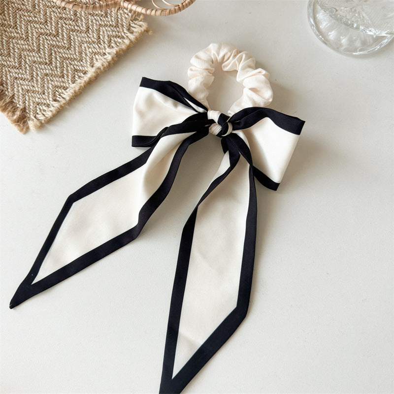 Summer Black And White Bow Hair Band