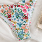 Floral Split Triangle Spa  Bikini