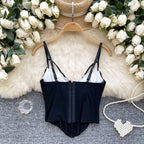 Color Blocking Lace Trim Camisole