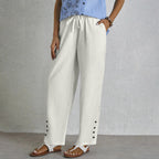 Amelia | Relaxed Button-Front Pants