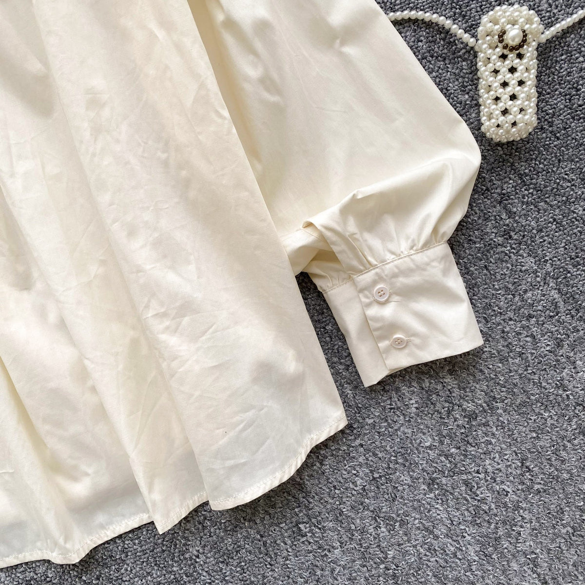 Sweetie Lace Trim Loose Shirt