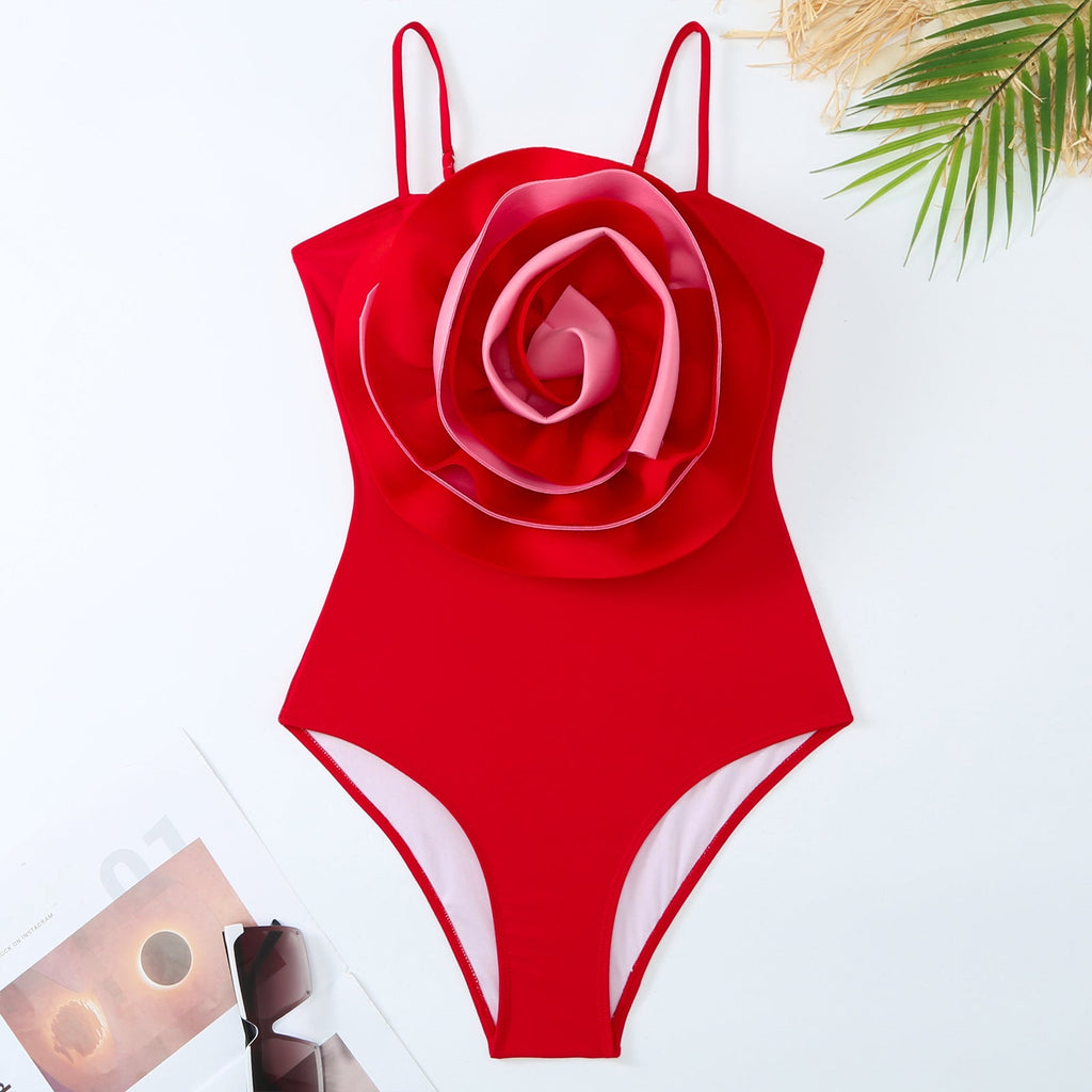 One-piece Belly-Shading Backless Swimsuit Chiffon Skirt