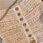 Chic Hollow Ruffled Camisole Top