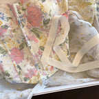 Chic Floral Printed Pleated Top