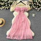 Sweetie Polka Dot Chiffon Slip Dress
