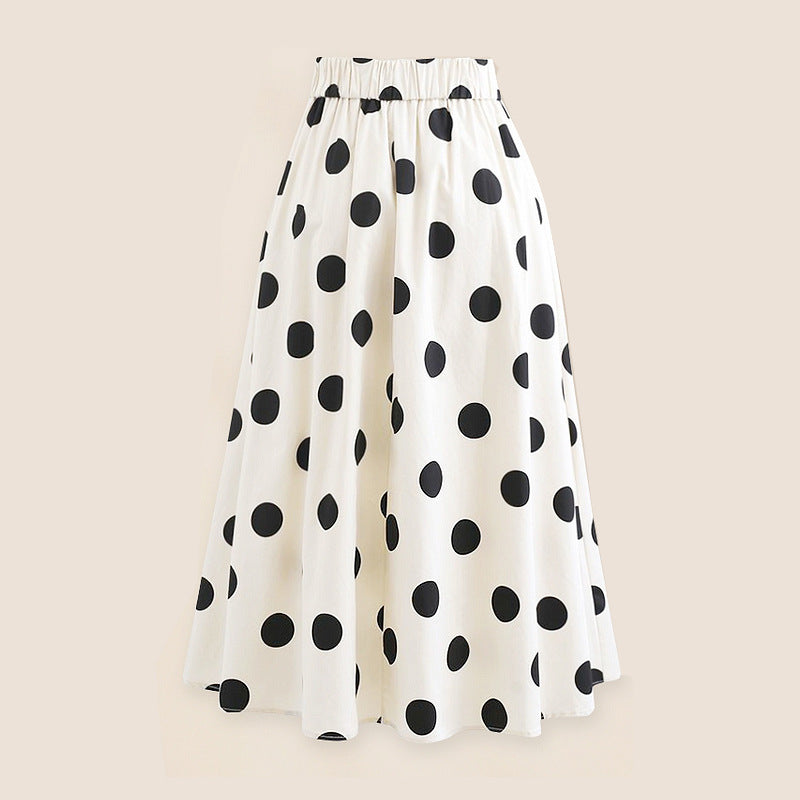 Bowtie&Dots Chiffon Beach Skirt Set Swimsuit