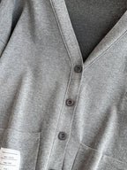 V-neck Cardigan&Drawstring Trousers 2Pcs