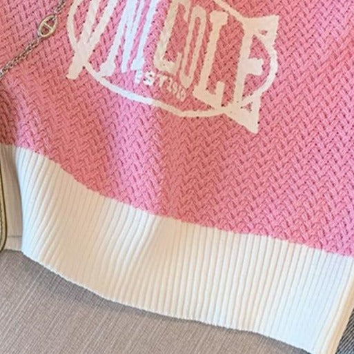 Color-blocked Monogrammed Camisole