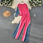 Sweatshirt&Trousers Sportswear Denim 2Pcs