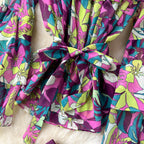 Floral Chiffon Top&Wide-leg Trousers 2Pcs