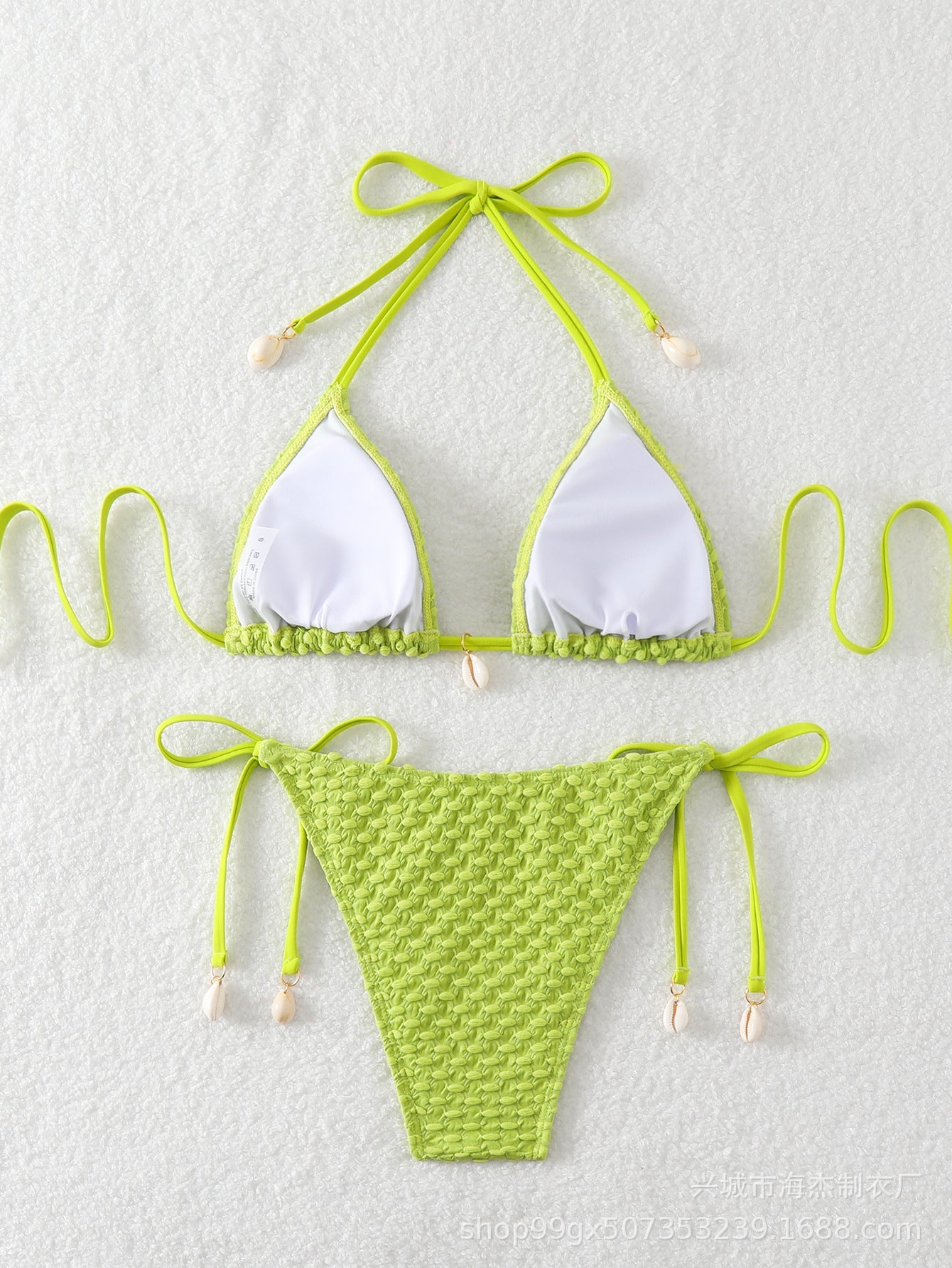 Sexy Split Swimsuit Special Fabric Swimwear