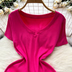 Bodycon Dress&Chiffon Cardigan 2Pcs