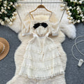 Sweetie Patchwork Layered Lace Cake Dress