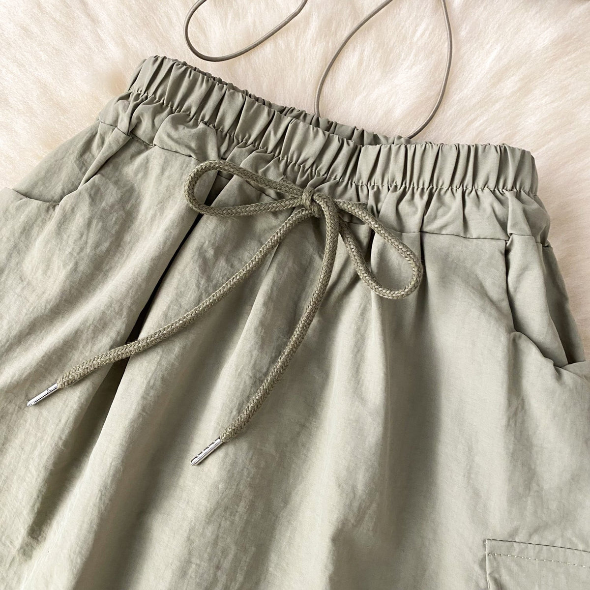 Chic Shirt&Skirt Drawstring 2Pcs