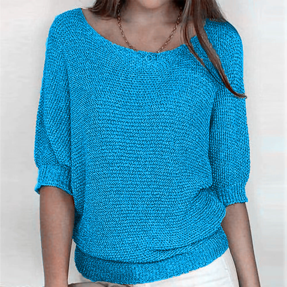 Naomi | Textured Knit Batwing Sweater