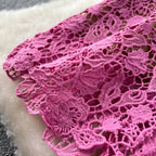 Elegant Delicate Embroidered Lace Dress