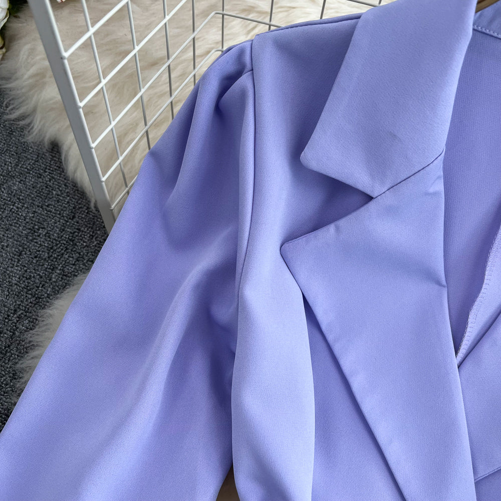 Vintage Bright Color Suit Dress
