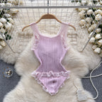 Sweetie Lace Trim Camisole Top