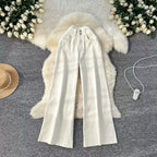 Korean Style High-waist Denim Trousers