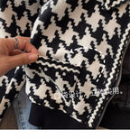 Black&White Houndstooth Short Jacket