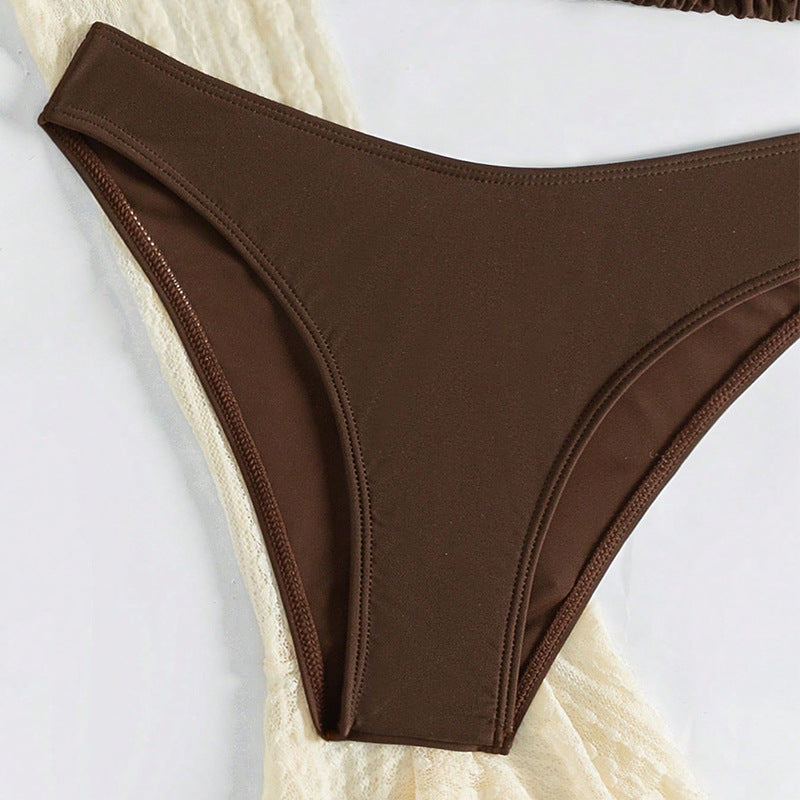 Mesh Long-sleeved Bikini Four-piece Swimsuit