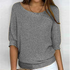 Naomi | Textured Knit Batwing Sweater
