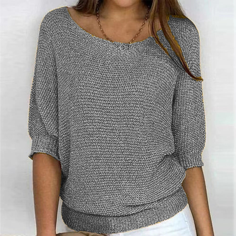 Naomi | Textured Knit Batwing Sweater