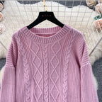 Twisted Sweater&Draped Trousers 2Pcs