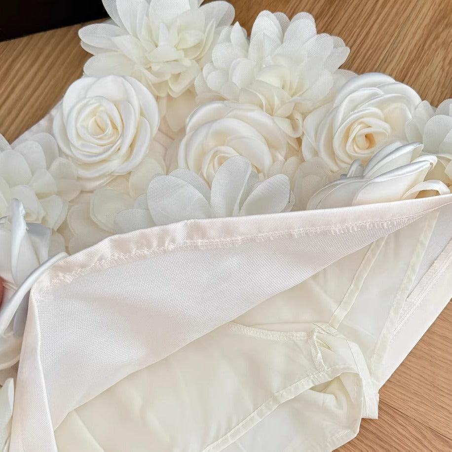 High-end Apricot 3d Flower Skirt